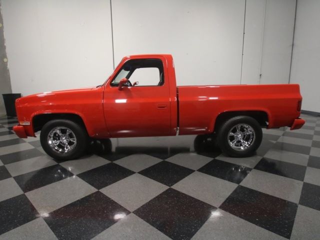 1984 chevrolet c10 restomod 32686 miles red pickup truck 5.3l v8 automatic
