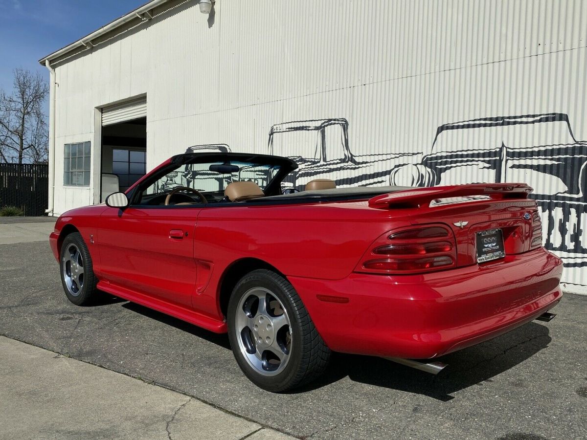 1994 ford mustang 34356 miles red convertible