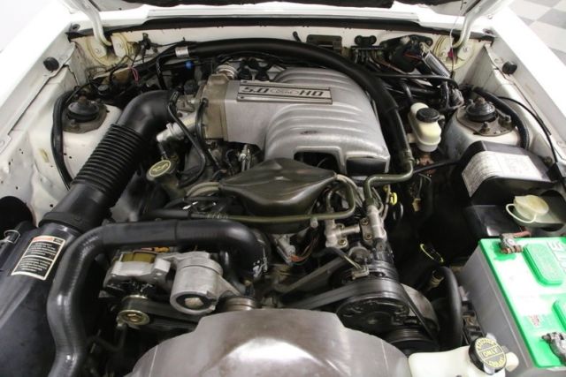 1987 ford mustang asc mclaren 38406 miles white 5.0 liter v8 4 speed automatic