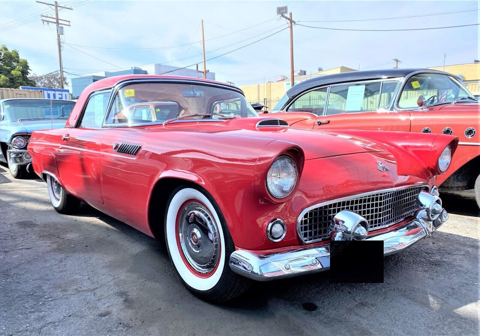 1955 ford thunderbird convertible 292cid v8 automatic 8740 miles