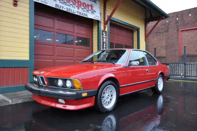 1985 bmw 635csi 103433 miles red automatic