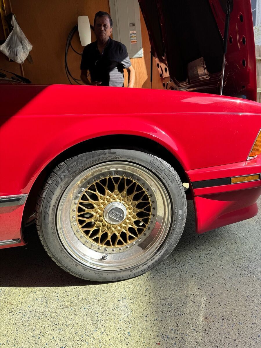 1989 bmw 6-series red csi automatic