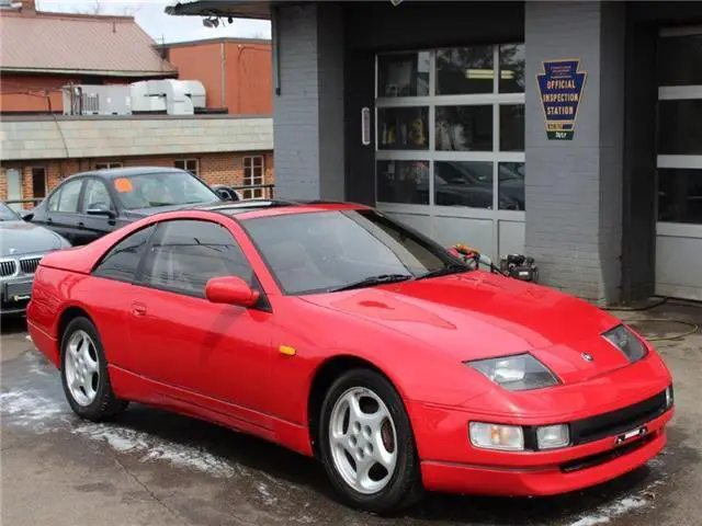 1990 nissan 300zx 2+2 40,251 miles red hatchback 3.0l manual