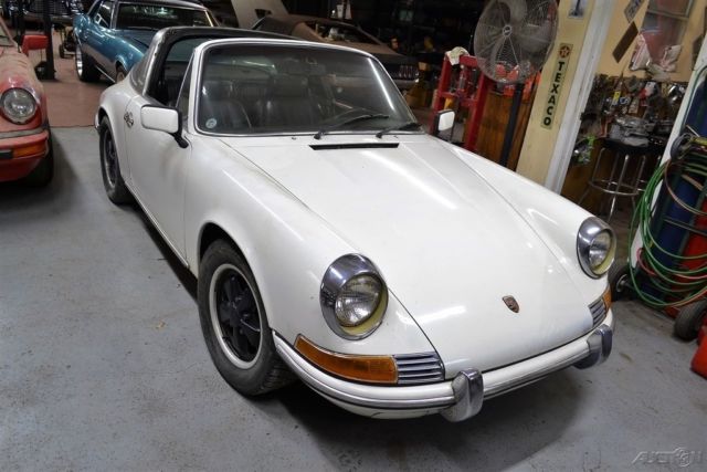 1971 porsche 911, 911t targa, survivor, 5-speed, ac, factory tangerine