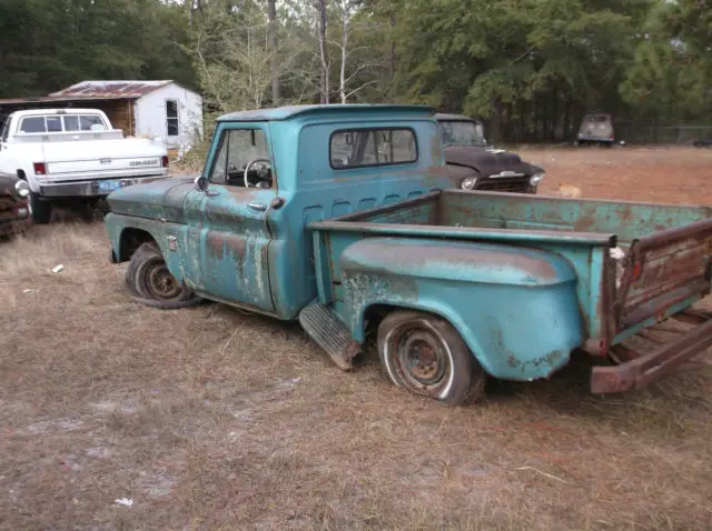 1964 stepside pickup barn find ratrod/hotrod/rat rod with no reserve 3 days only