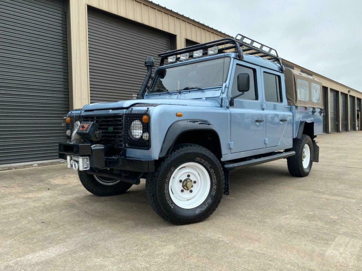 1993 land rover defender crew cab 130 with a/c 300tdi manual