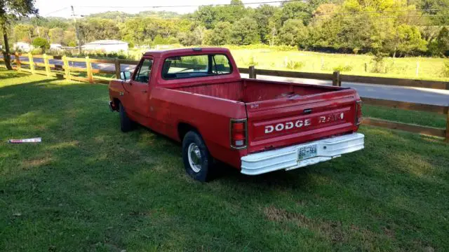 1987 dodge d150 slant six 4 speed southern truck
