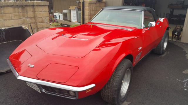 1969 chevrolet corvette convertible roadster stingray