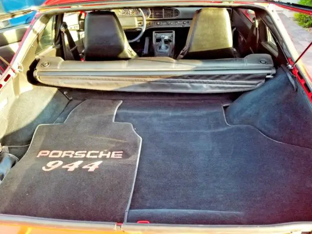 1985 porsche 944 coupe-beautiful red paint-bbs wheels