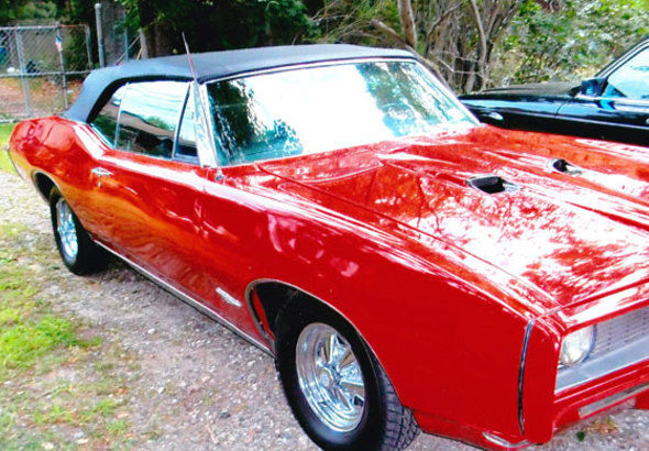 1968 pontiac gto, red with 23000 miles available now!