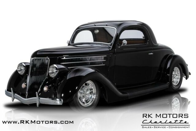 1936 ford 3-window black coupe 460 v8 3 speed automatic
