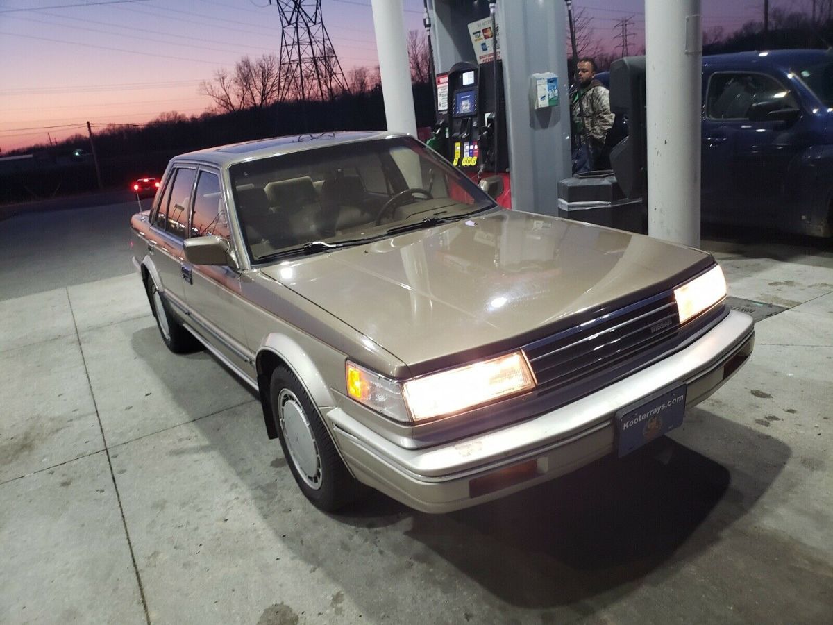 1987 nissan maxima sedan brown fwd automatic