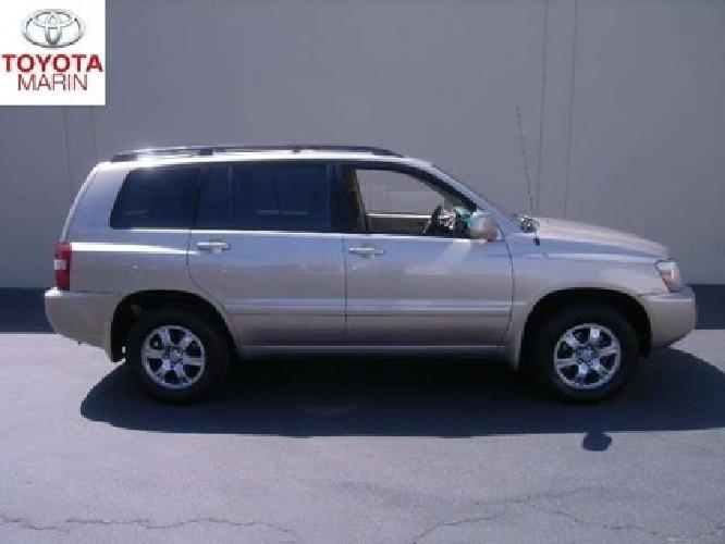 2005 toyota highlander v6 4wd w/3rd row in san rafael, ca