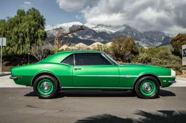 1968 chevrolet chevy camaro ss rally green fully restored to original cali car