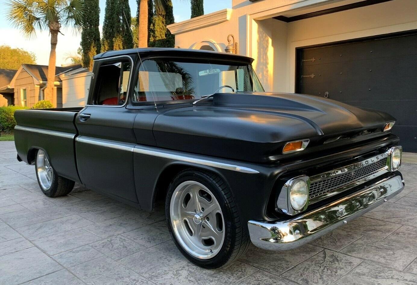 1962 chevrolet pickup custom 383 stoker blue printed with 450 hp