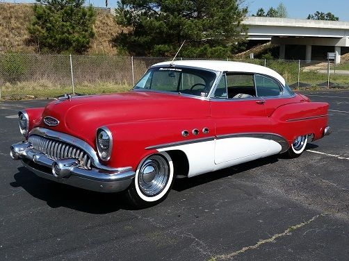 1953 buick super riviera 100000 miles red/white