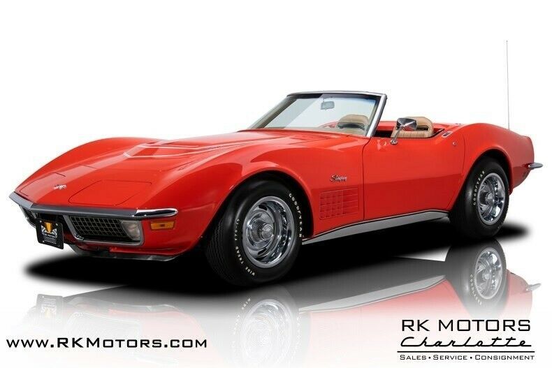 1970 chevrolet corvette monza red convertible 350 v8 4 speed manual