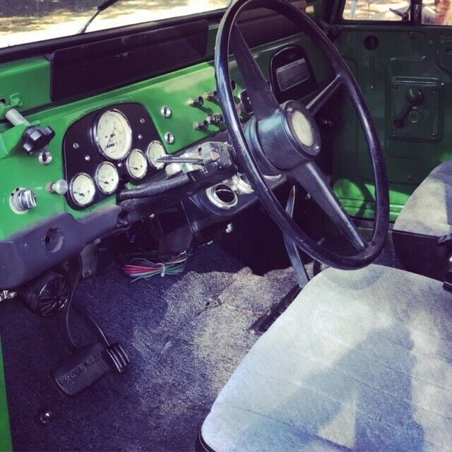 green 1970 toyota land cruiser fj40