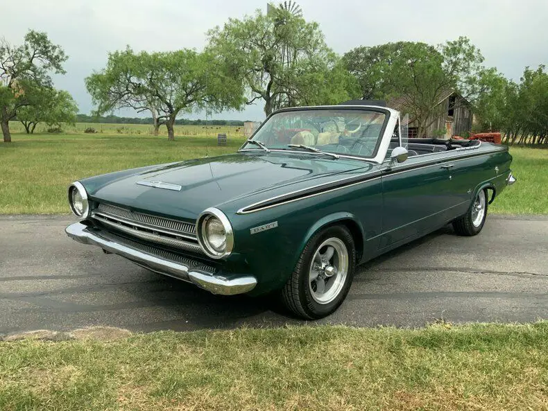 1964 dodge dart gt convertible 22252 miles green convertible 225 slant 6 automat