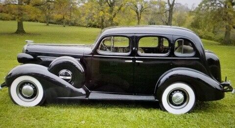 black 1936 buick sedan special model 40