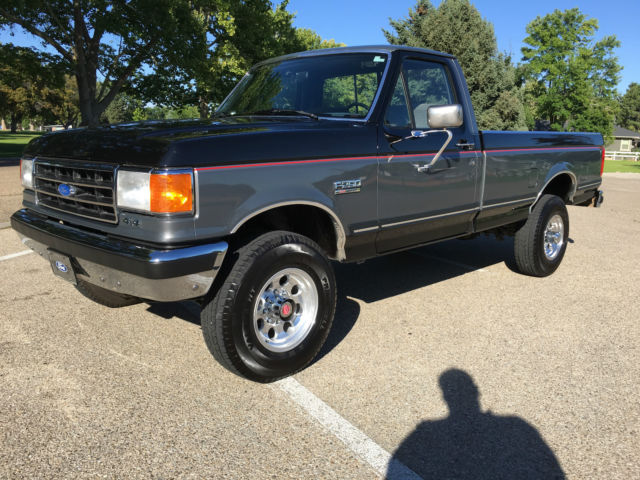 beautiful 1990 ford f-250 lariat 4x4 460 longbed 84,000 original 1 owner truck