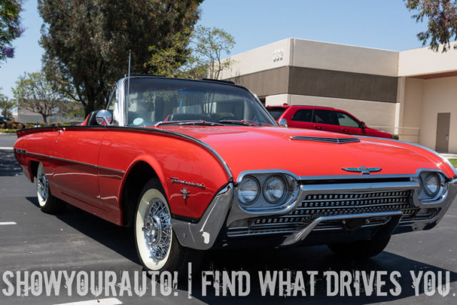 1962 ford thunderbird sports roadster, rangoon red, 300hp 390ci 4bbl