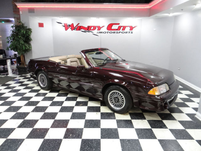 1988 ford mustang lx asc mclaren convertible 5-speed leather 1 of only 20 rare!