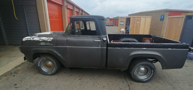 1960 ford f100 shortbed custom cab pickup