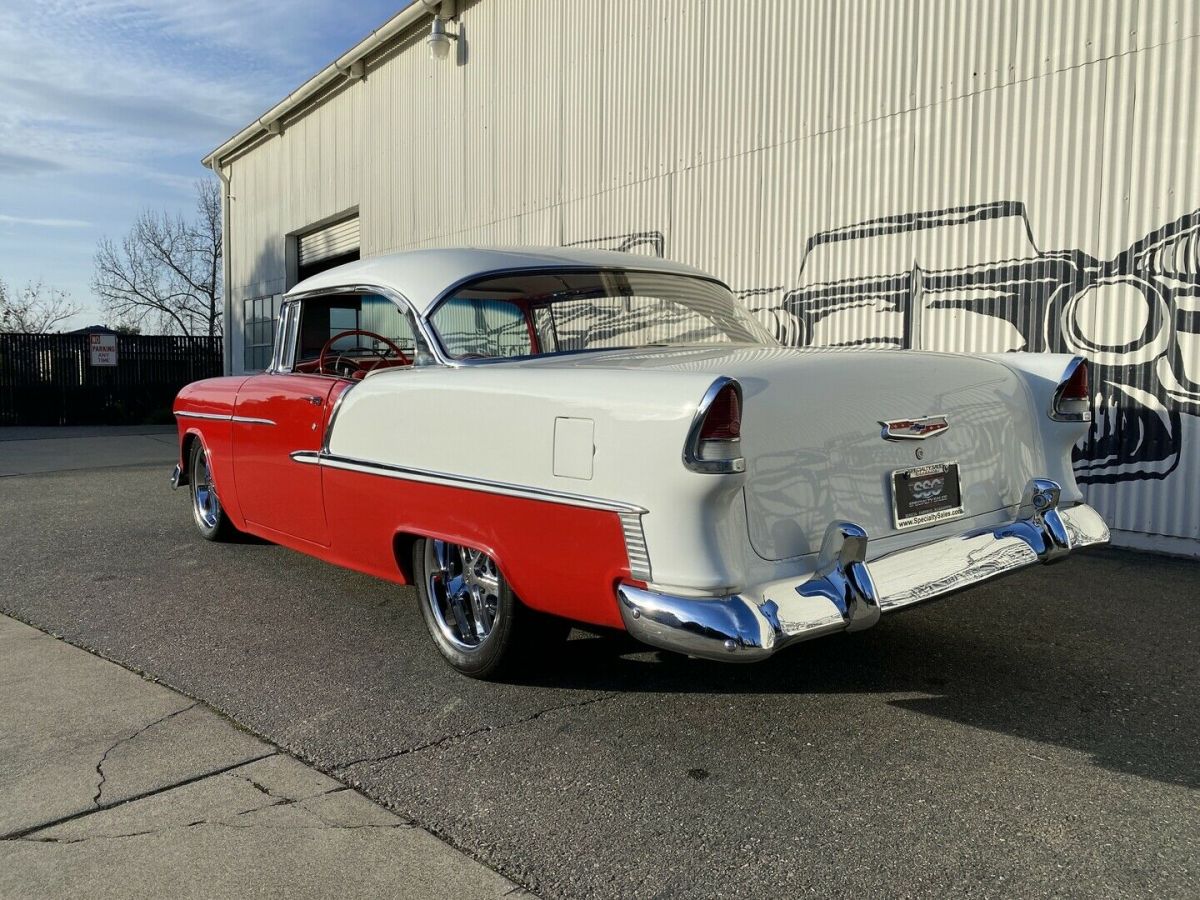 1955 chevrolet bel air 3916 miles red hardtop