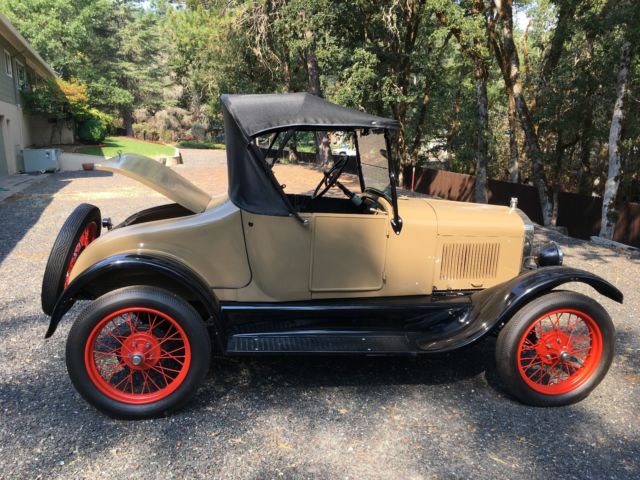 model t beige roadster