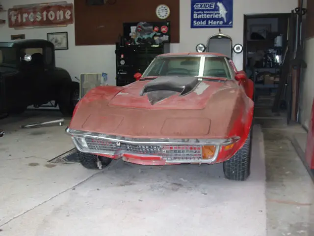 1970 corvette barn find 454 4 speed hot rod, rat rod, gasser