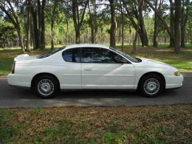 2003 chevy monte carlo ls white 100k miles in hampton, fl