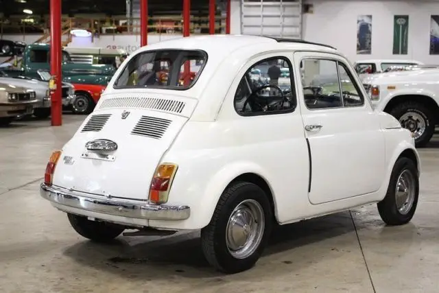 1969 fiat 500l 28530 miles white coupe 592cc i2 4 speed manual