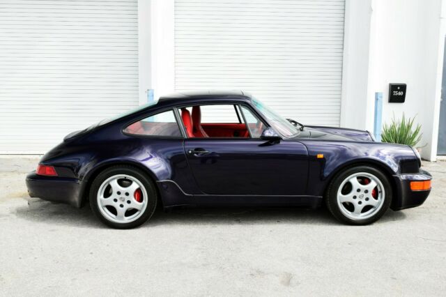 carrera 4 wide body turbo look - jubilee tribute - rare viola metallic over red