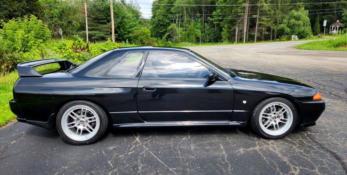 1993 nissan skyline coupe black 4wd manual gtr
