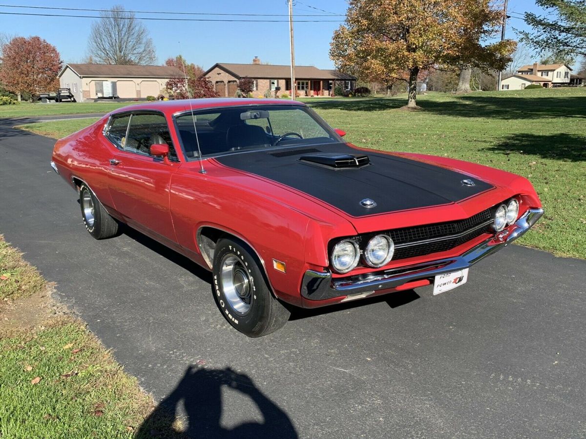 1970 ford torino cobra coupe red rwd manual drag pak