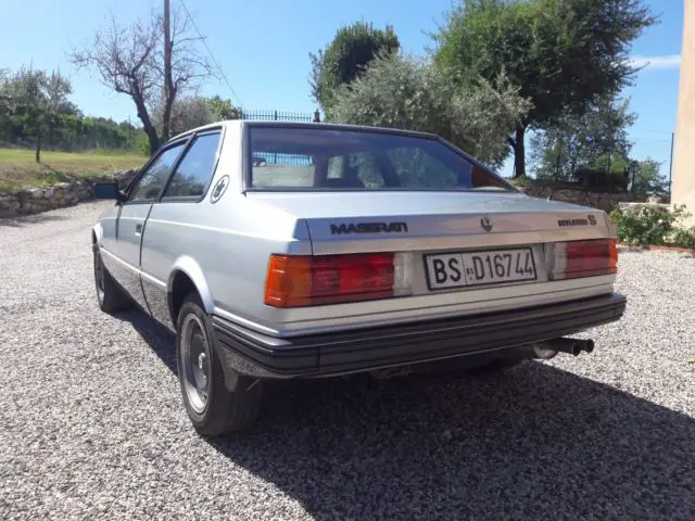 maserati coupe biturbo s 205 hp, twin intercooler, 1038 number built, year 1985