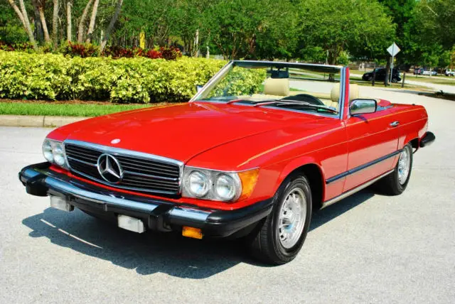 1983 mercedes-benz 380sl roadster 2-tops extremely nice car low mileage