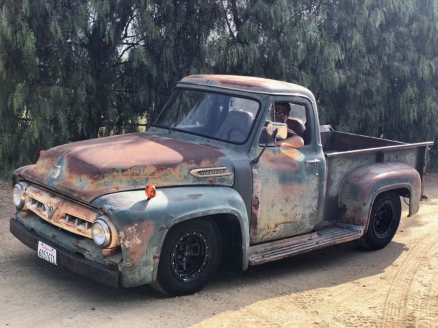 rat rod 1953 ford f250 swapped onto a 2000 ford explorer 2wd v8 frame