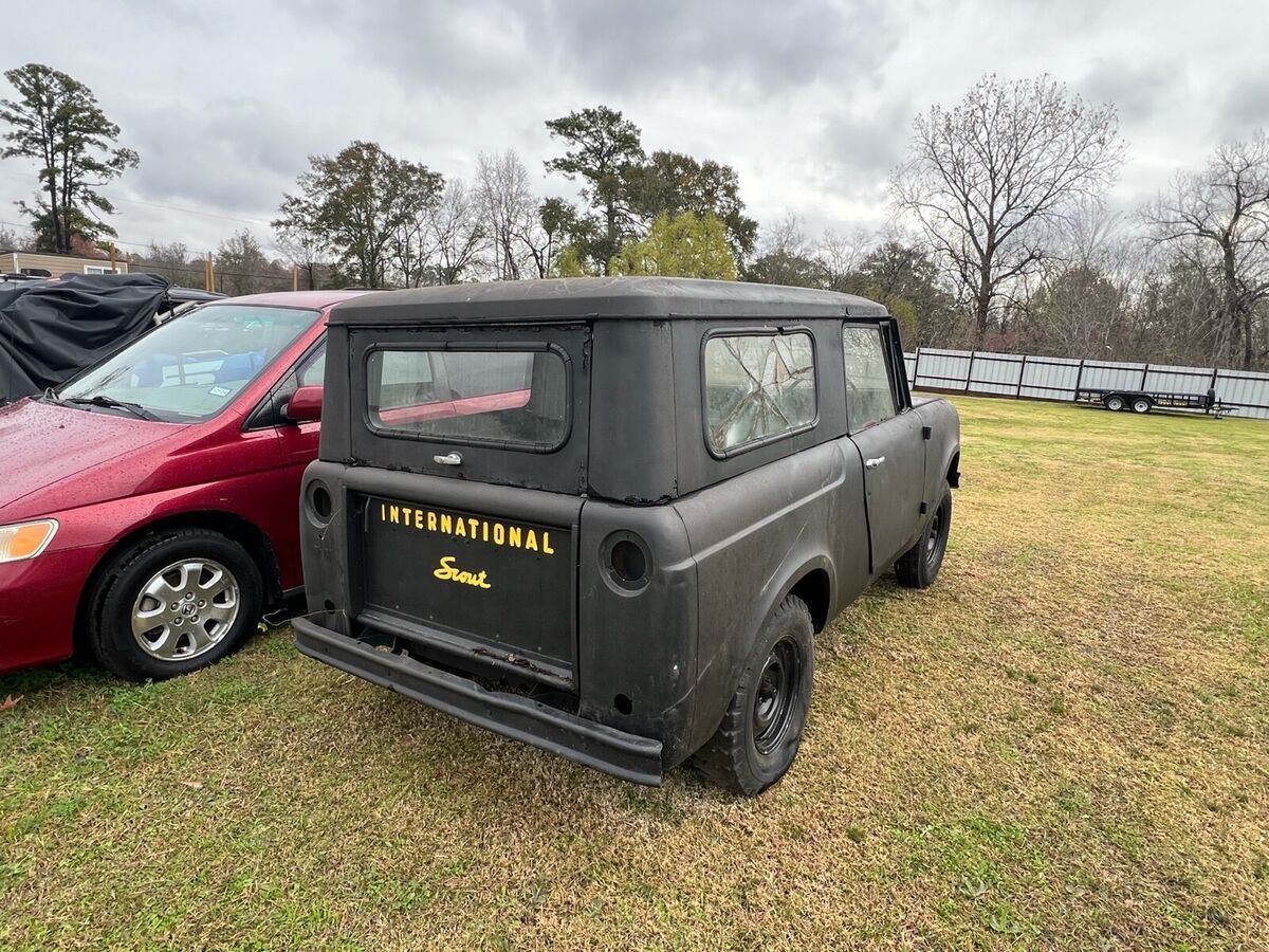 1967 international scout 800 black rwd automatic