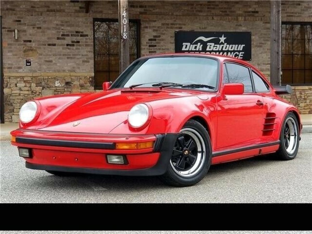 1987 porsche 911930 turbo 53,270 miles red