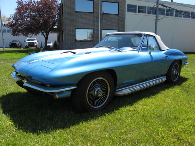 1967 chevrolet corvette roadster - #'s match - l68 427/400hp - frame off resto