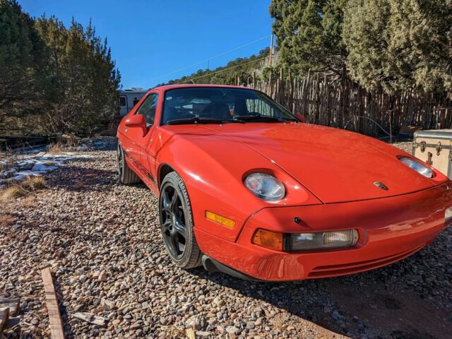 1990 porsche 928 coupe red rwd automatic s-4