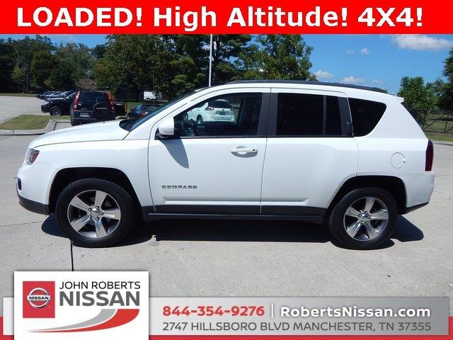 used 2016 jeep compass high altitude manchester, tn 37355 for sale in manchester, tennessee