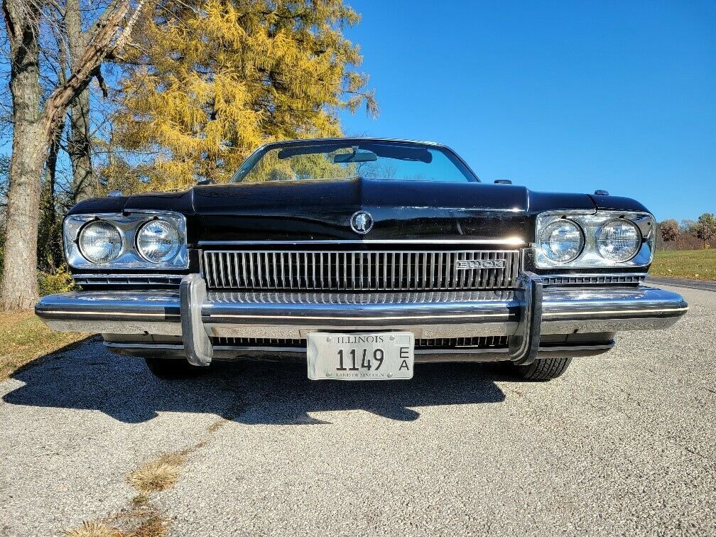 1973 buick centurion convertible ! 455 v8 !! older resto, 114k, regal black
