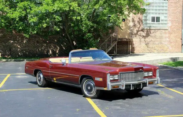 1976 cadillac eldorado convertible 32k miles, video