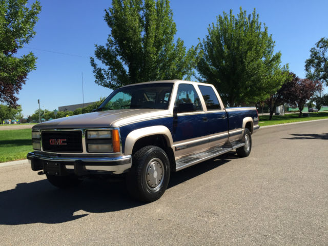 1993 gmc sieera sle 4x4 crew-cab with only 40.760 actual miles one owner