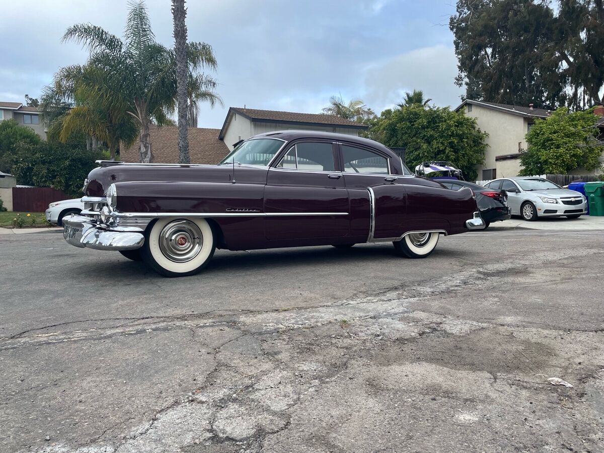 1950 cadillac 61 sedan red rwd automatic
