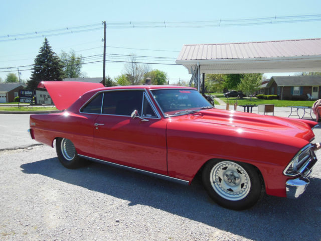 1967 chevrolet chevy ii nova automatic show car red restored 355/30 hotrod