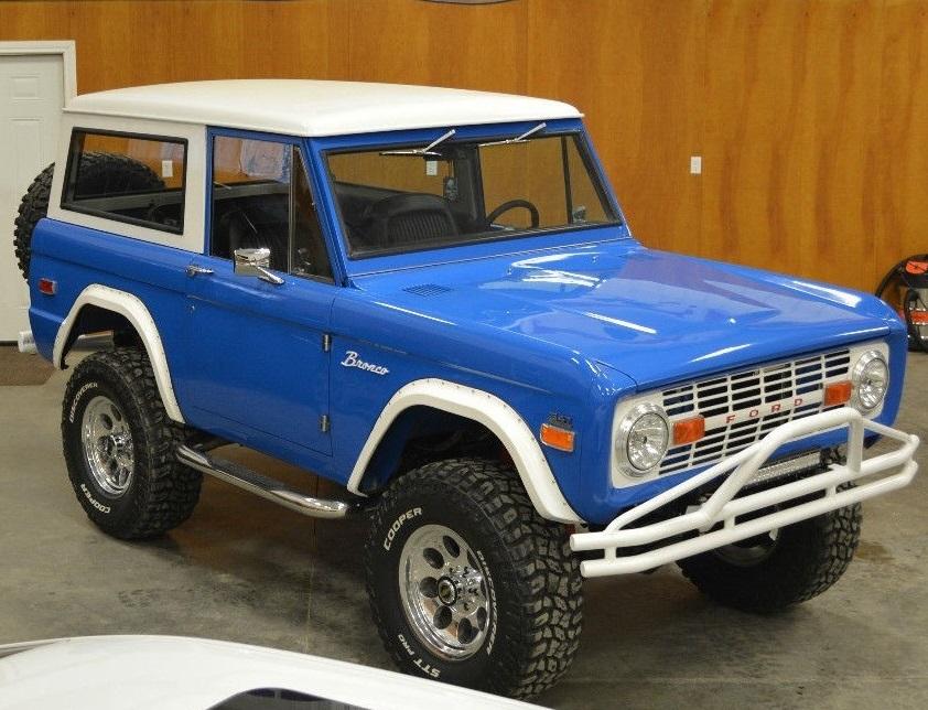 1974 ford bronco 347 stroker engine 425hp blue